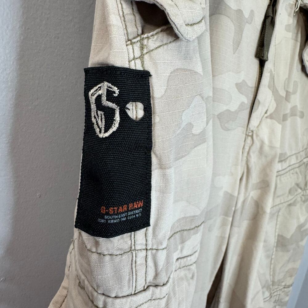 G star Sniper Battle Cargo pant Combat Camo Multi Pockets Military Sz 33 - Picture 9 of 16